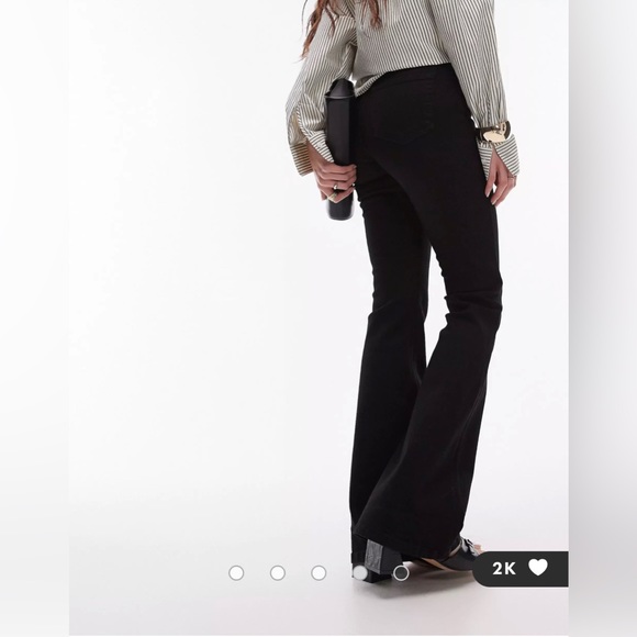 TOPSHOP MOTO Jamie Flare Jeans - Picture 3 of 9